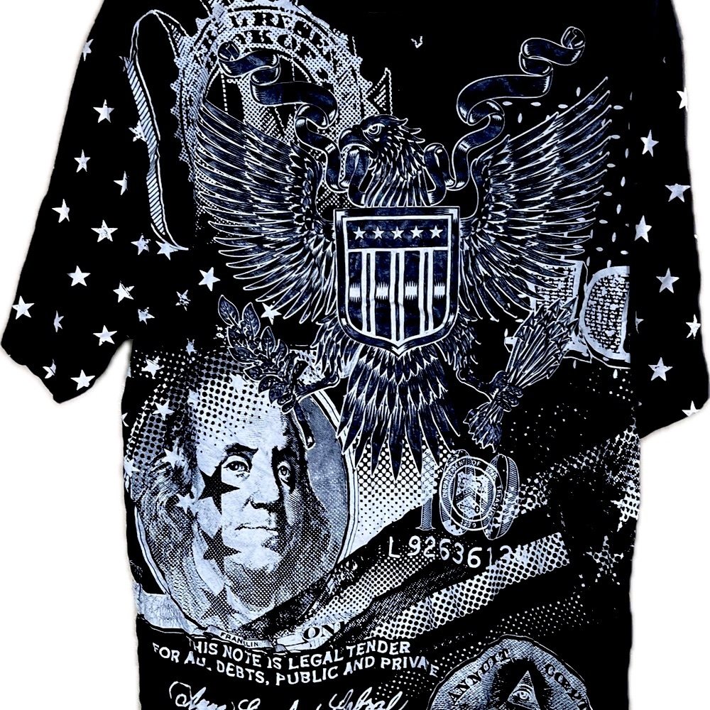 Contender T-Shirt MCMLXXXVIII Men's Size 2X-Large Black / White Short Sleeve